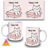 Чашка "Happy time. Котик в коробці - найкращий час"